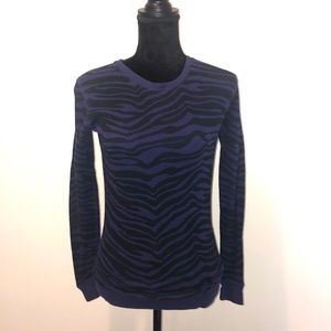 Long Sleeve Zebra Top